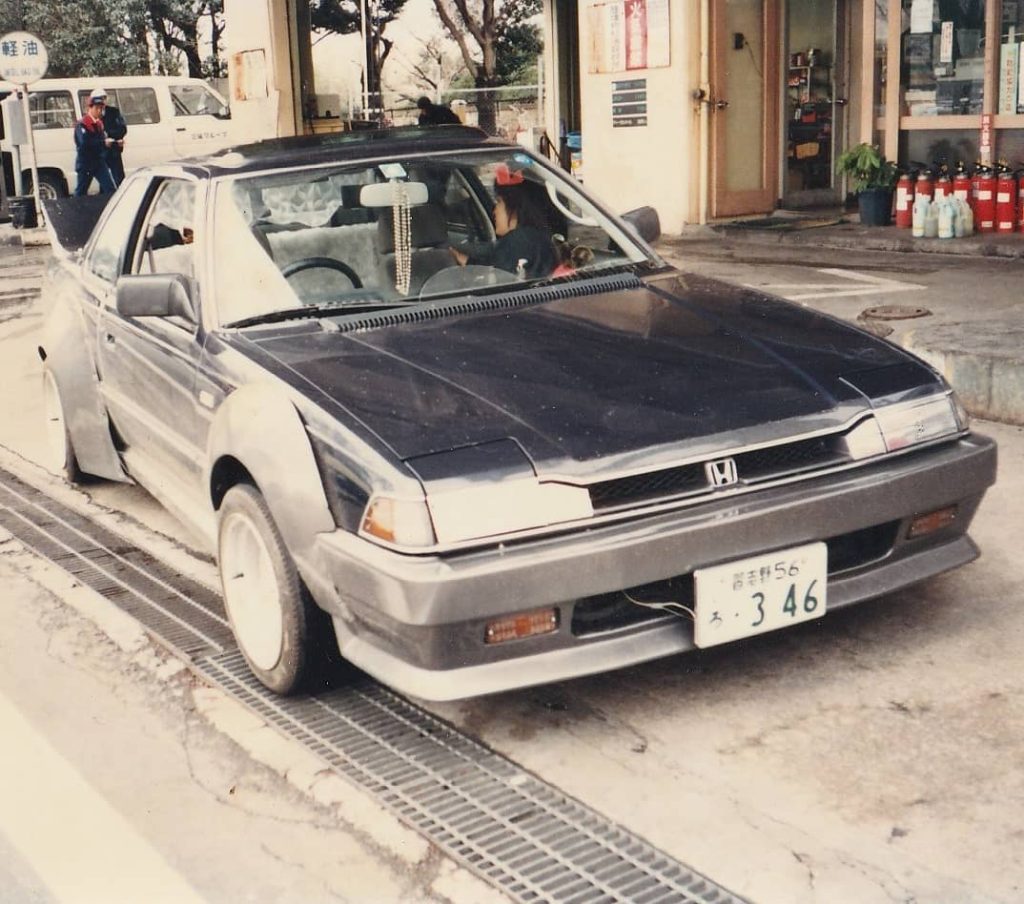 black car that is modified