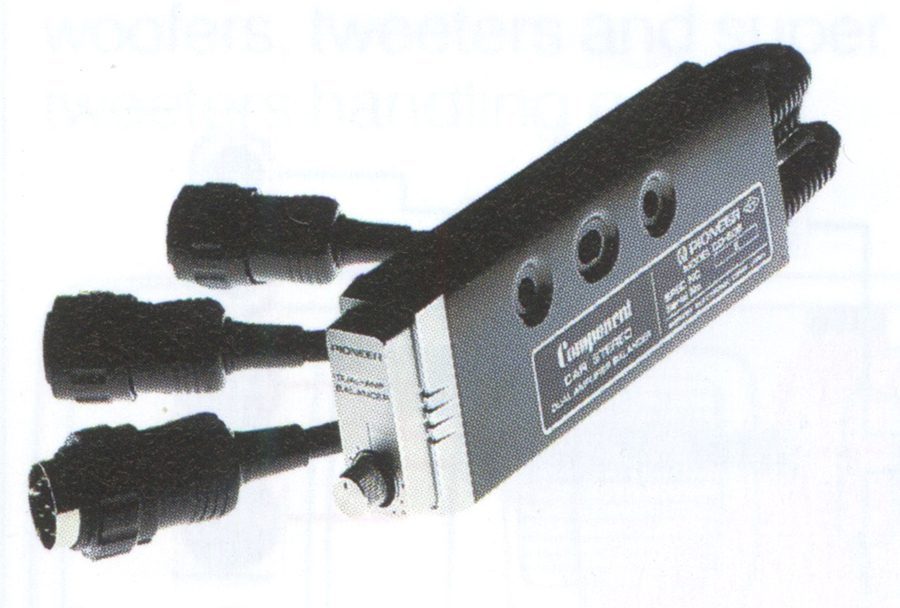 Close-up of a Pioneer CAH-1795 Component Car Selector Switch with three attached cables.