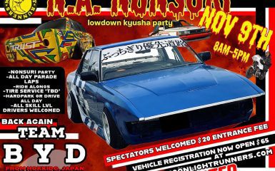 Join the N.A. Nonsuri lowdown kyusha party on Nov 9th, 8 AM-5 PM, at AVS, Apple Valley, CA. Spectators $20. Registrations open.